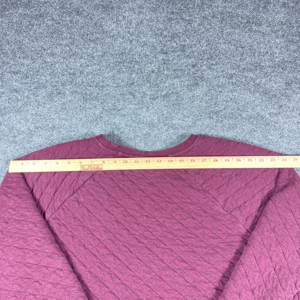 Patagonia Organic Cotton Quilt Crewneck Sweatshirt Burgundy XL 25310 FA20 - Picture 9 of 11